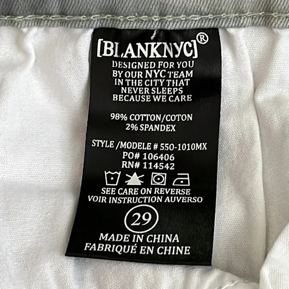 Blank NYC The Sullivan Camo Skinny Ankle Jeans in Light Green - Size 29 - Picture 8 of 9